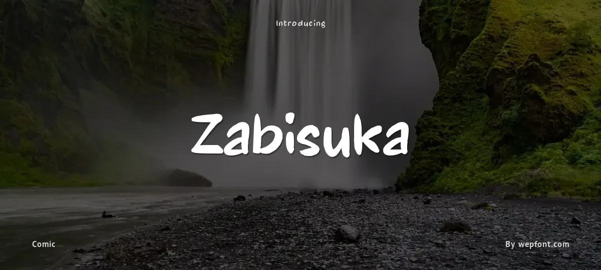 Zabisuka font preview