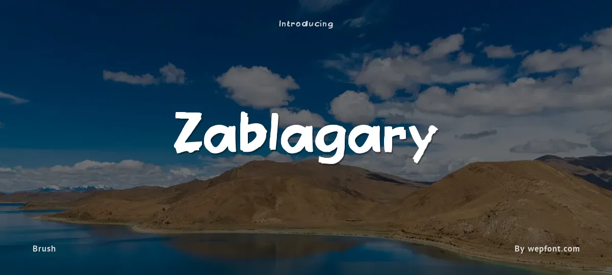 Zablagary font preview