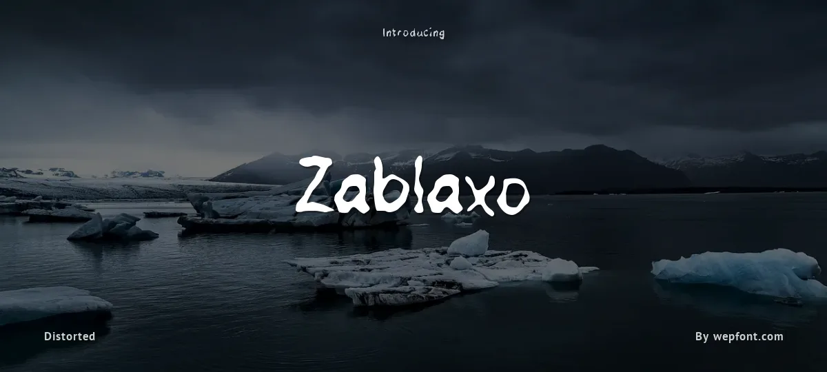 Zablaxo font preview
