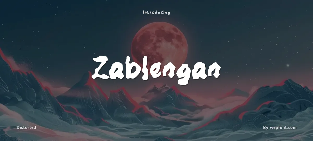 Zablengan font preview