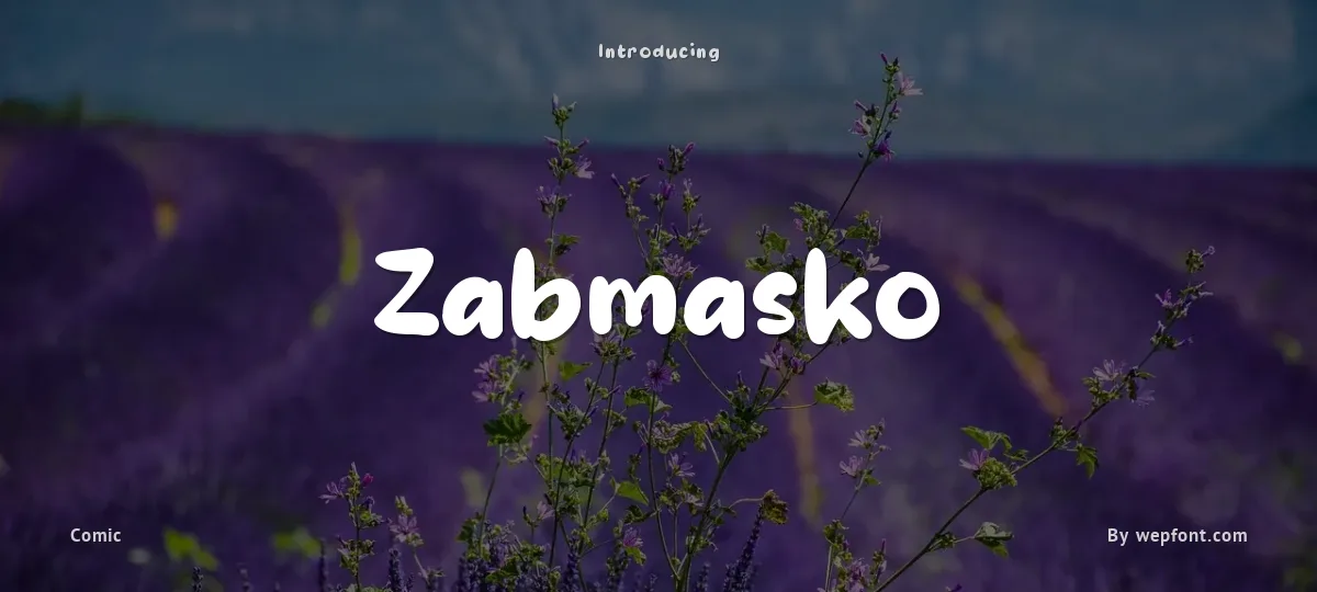 Zabmasko font preview