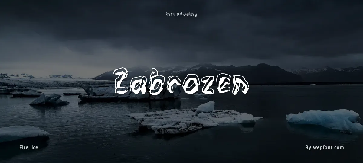 Zabrozen font preview