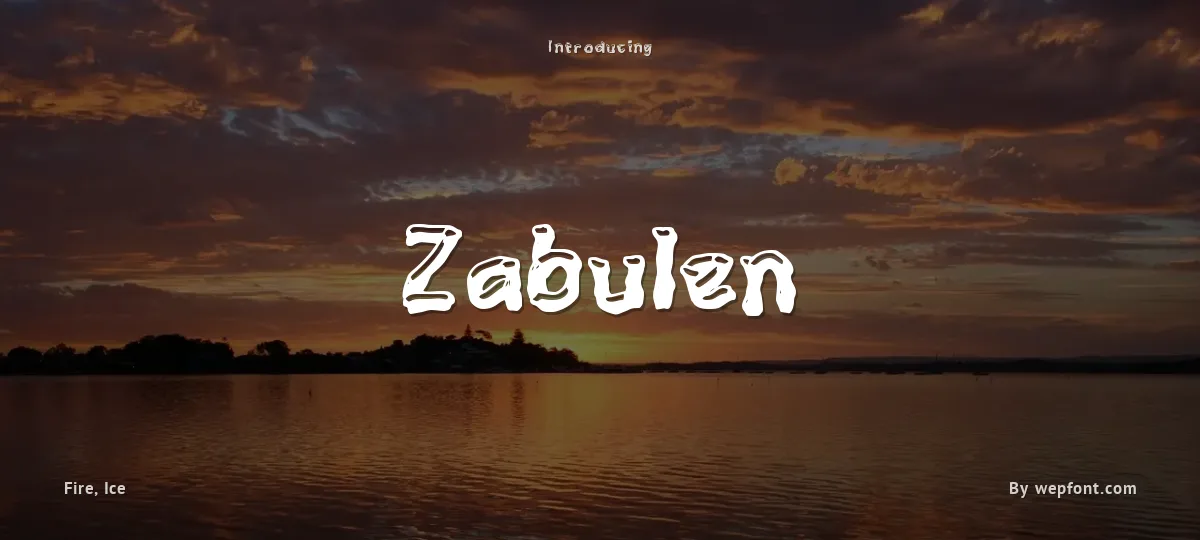 Zabulen font preview