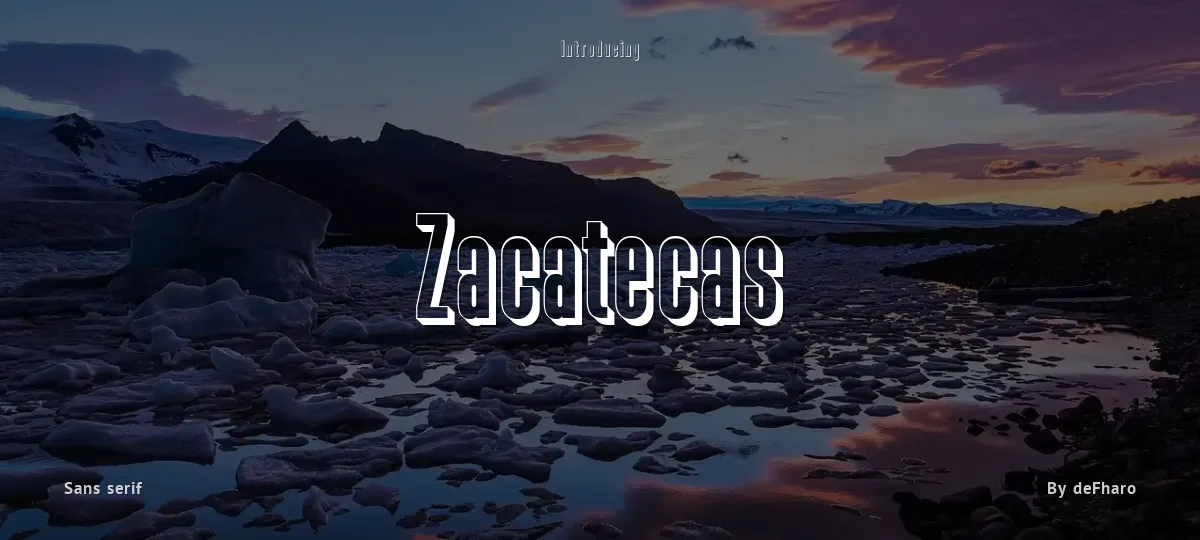 Zacatecas font preview