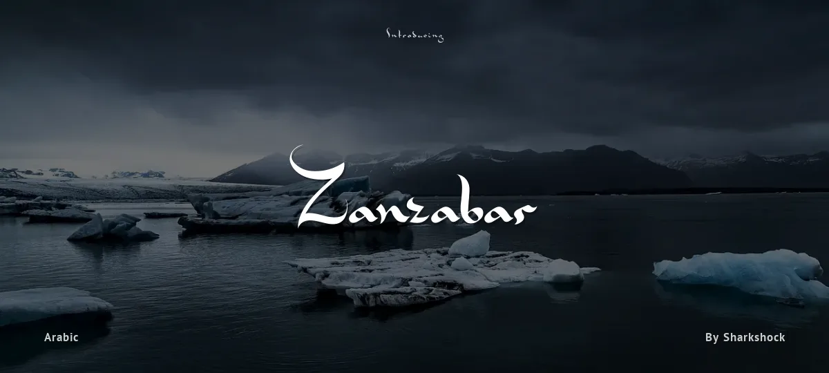 Zanzabar font preview