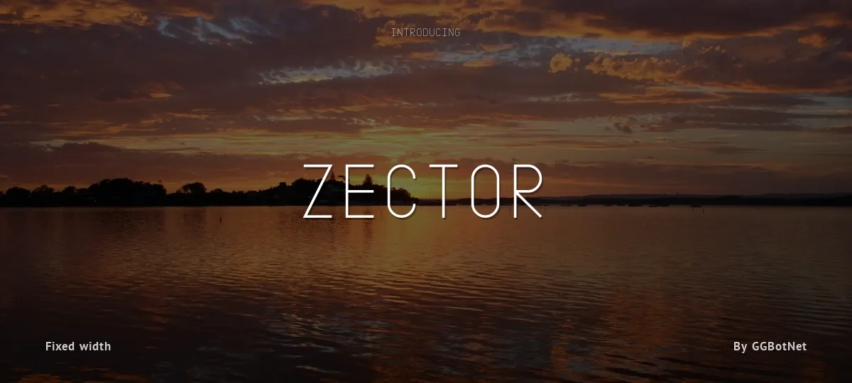 Zector font preview