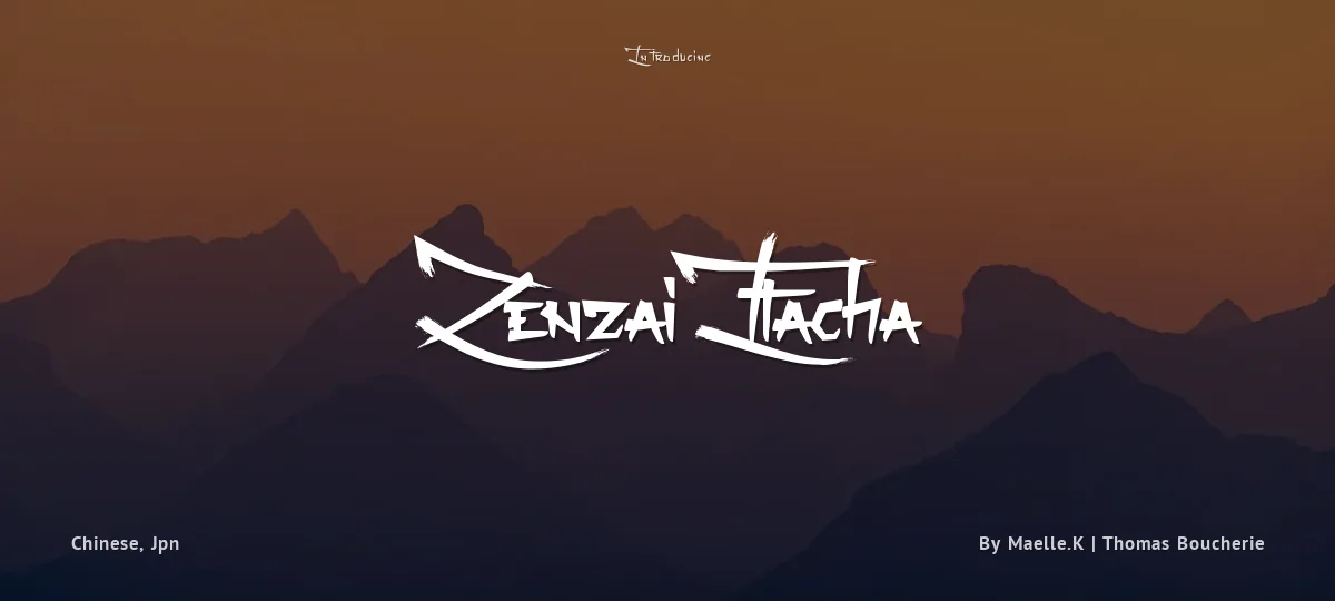 Zenzai Itacha font preview