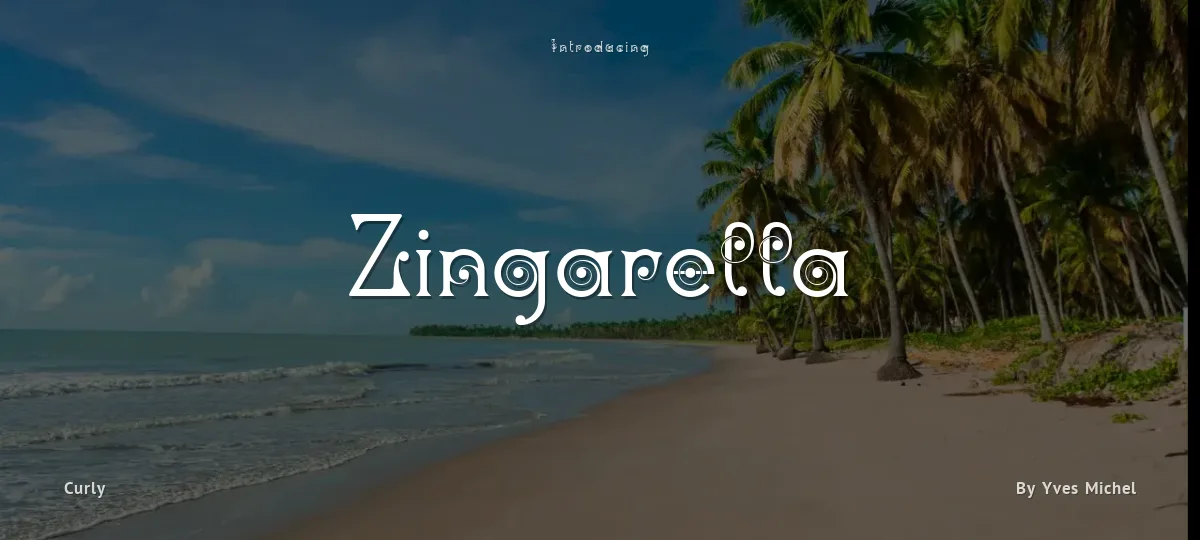 Zingarella font preview
