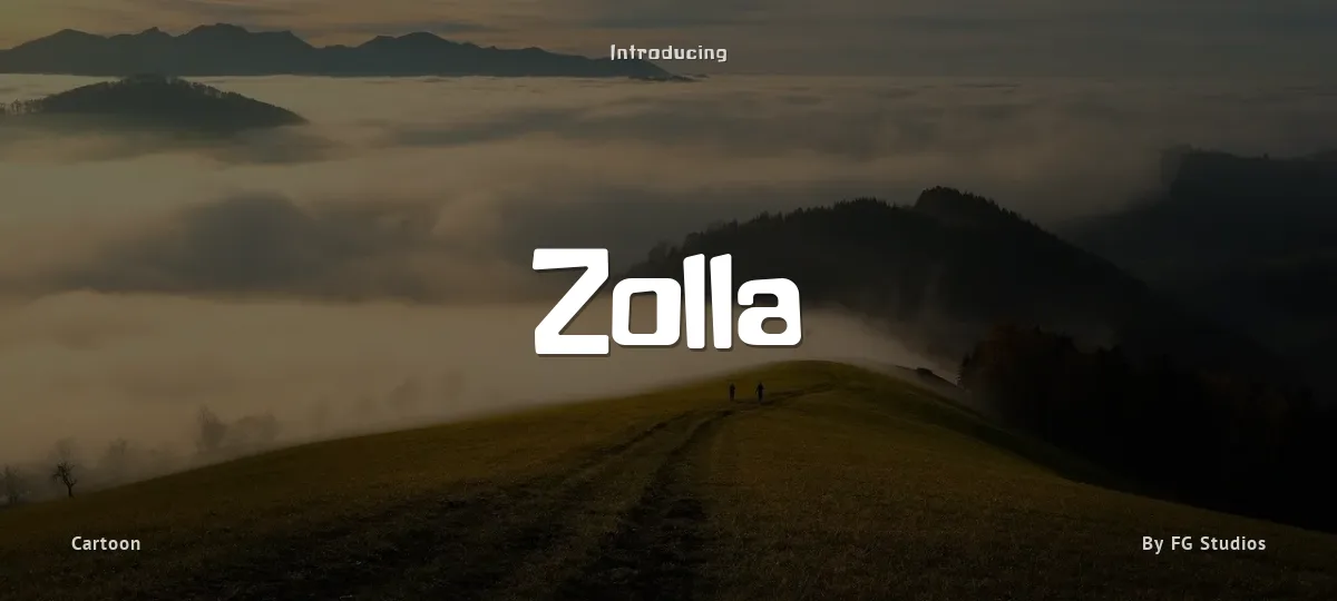 Zolla font preview