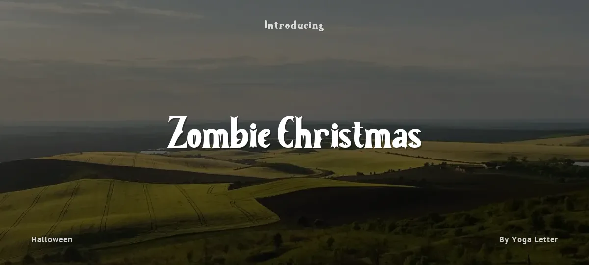 Zombie Christmas font preview