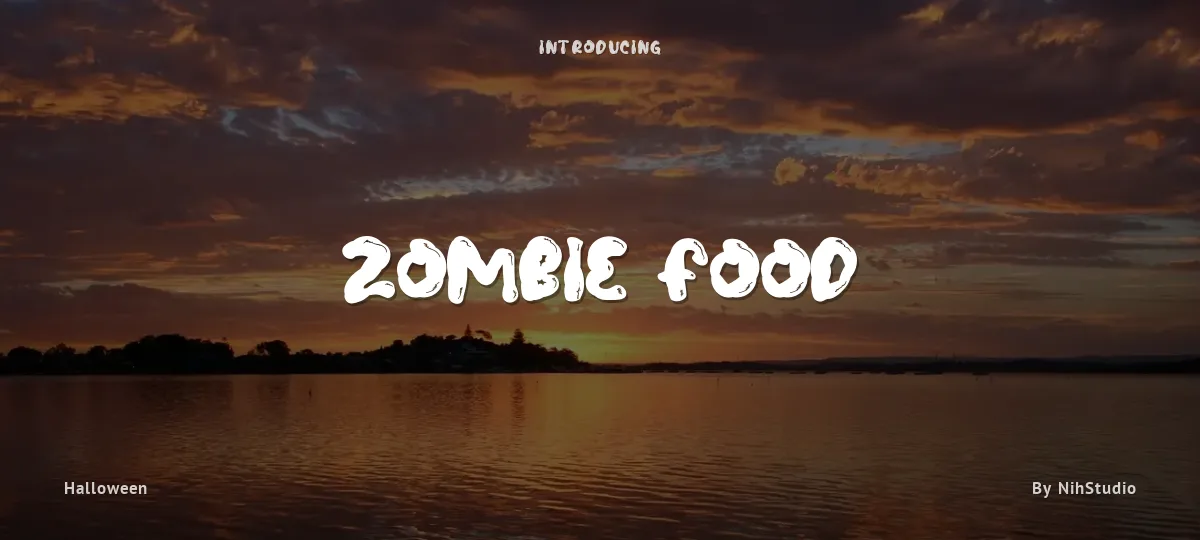 Zombie Food font preview