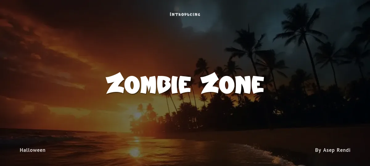 Zombie Zone font preview
