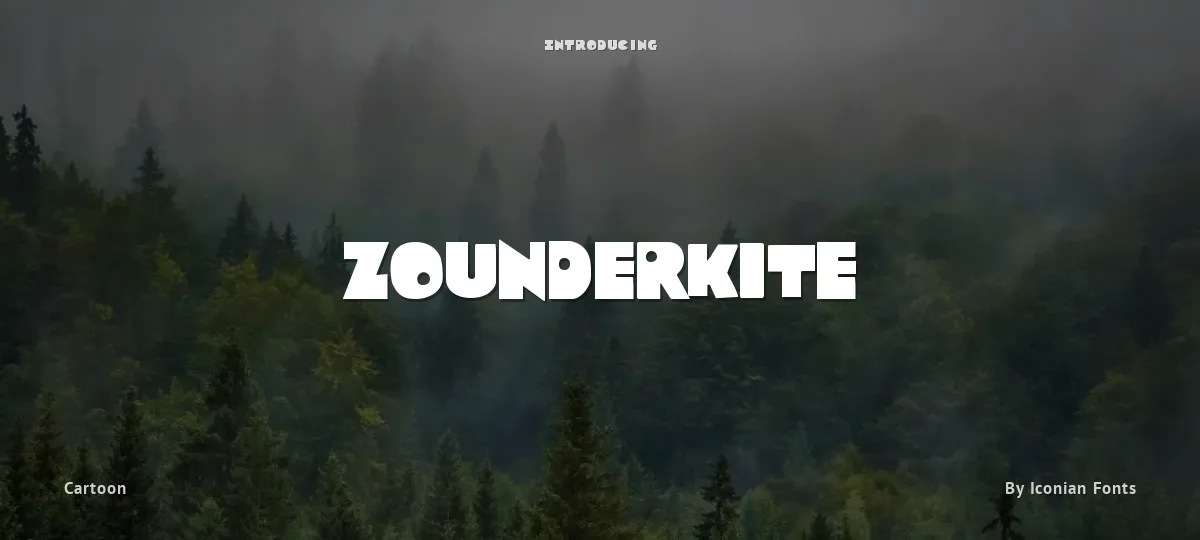 Zounderkite font preview